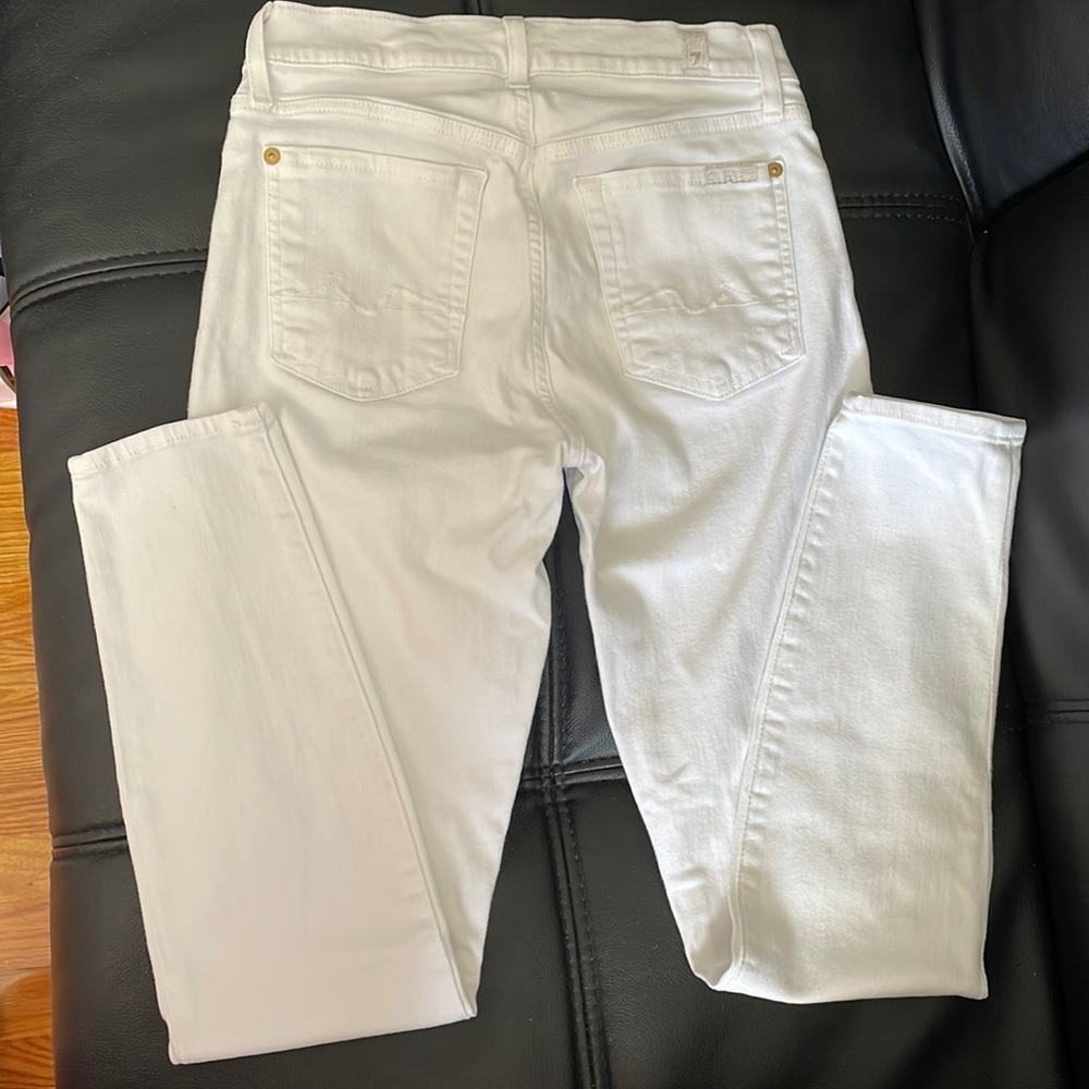 7 For All ManKind white jean